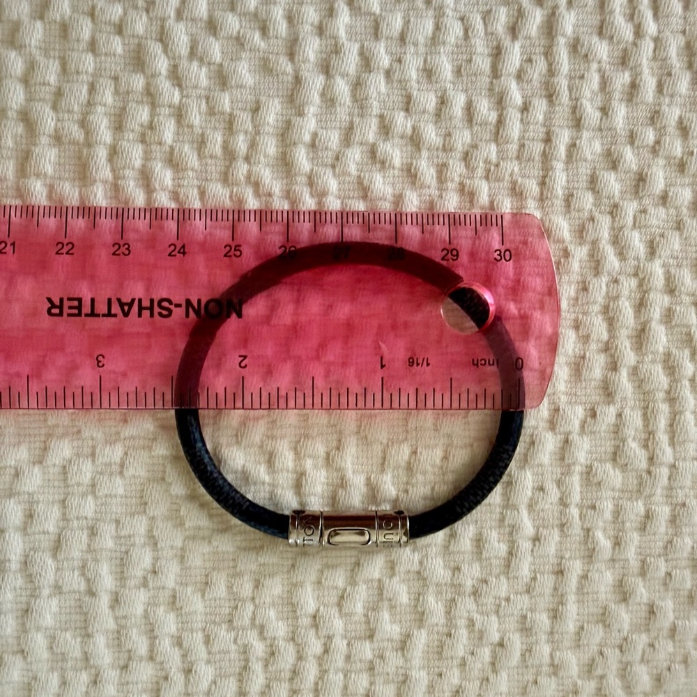 Louis Vuitton Black and Silver Bracelet - Picture 7 of 7